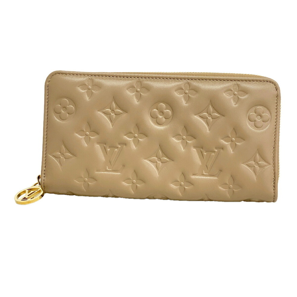 Louis Vuitton Monogram Embossed Zippy Wallet M81511 Taupe (Women's)